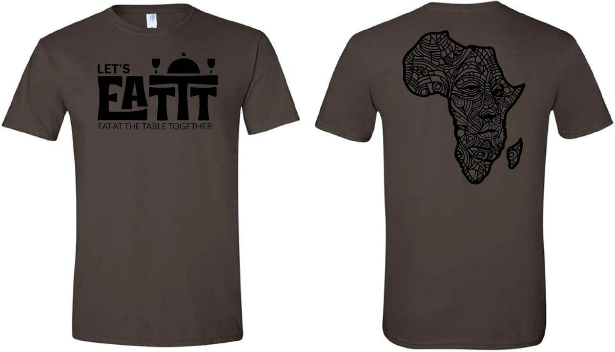 Let's EATTT Africa Black/Dark Chocolate Tee