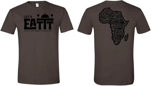 Let's EATTT Africa Black/Dark Chocolate Tee