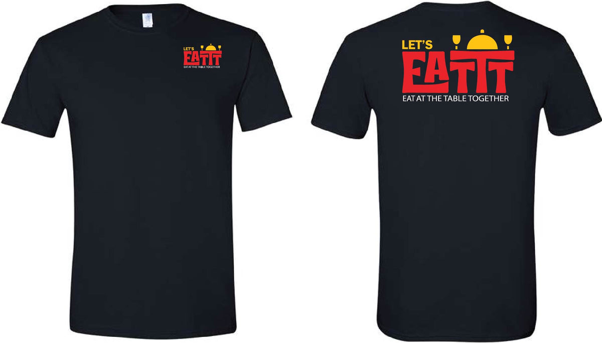 Let's EATTT Black Tee