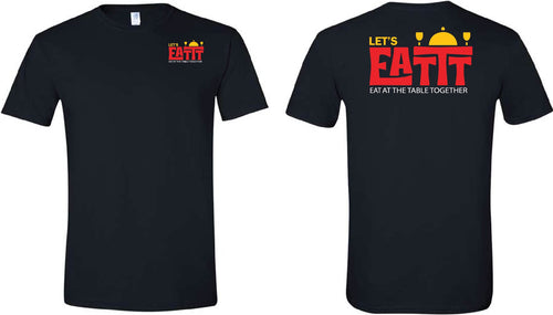 Let's EATTT Black Tee